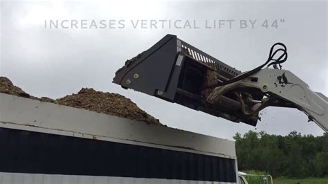 bulk materials bucket skid steer|high dump skid steer bucket.